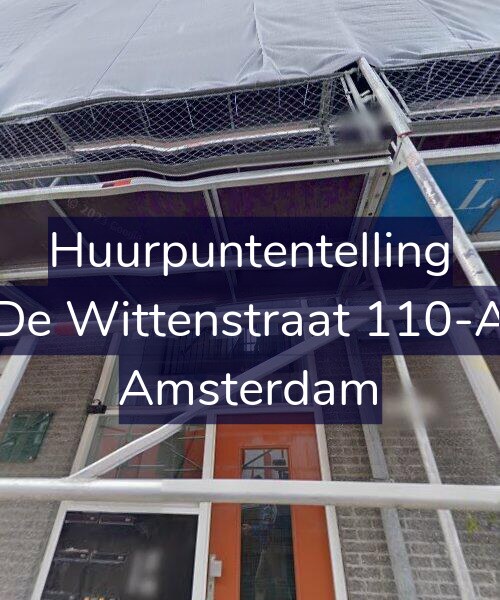 Foto gevel Huurpuntentelling voor De Wittenstraat 110-A, Amsterdam