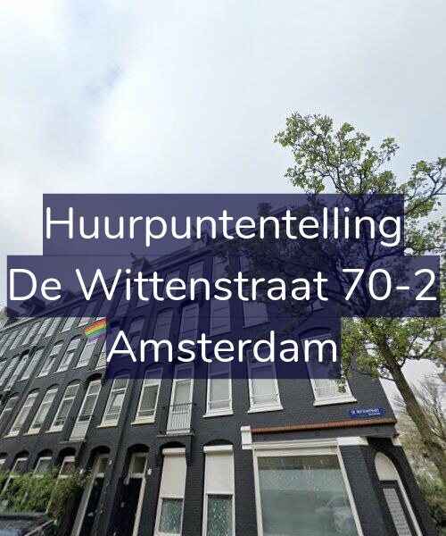 Foto gevel Huurpuntentelling voor De Wittenstraat 70-2, Amsterdam
