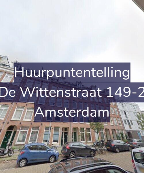 Foto gevel Huurpuntentelling voor De Wittenstraat 149-2, Amsterdam