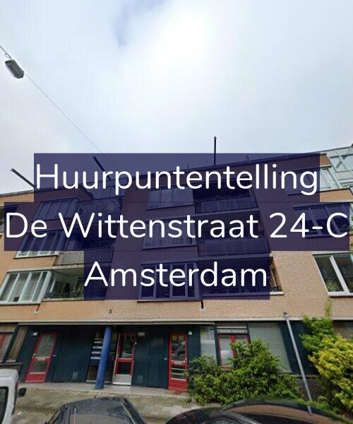 Foto gevel Huurpuntentelling voor De Wittenstraat 24-C, Amsterdam
