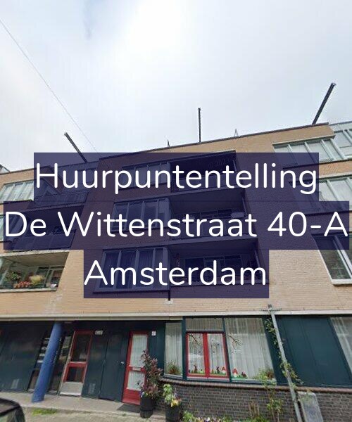 Foto gevel Huurpuntentelling voor De Wittenstraat 40-A, Amsterdam