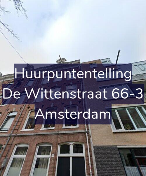 Foto gevel Huurpuntentelling voor De Wittenstraat 66-3, Amsterdam