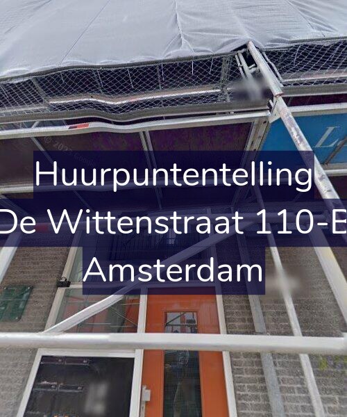 Foto gevel Huurpuntentelling voor De Wittenstraat 110-B, Amsterdam