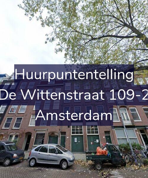 Foto gevel Huurpuntentelling voor De Wittenstraat 109-2, Amsterdam