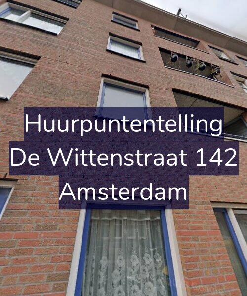 Foto gevel Huurpuntentelling voor De Wittenstraat 142, Amsterdam