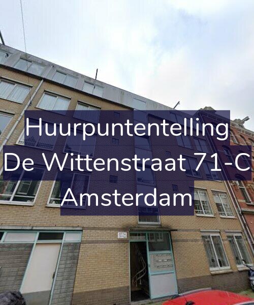 Foto gevel Huurpuntentelling voor De Wittenstraat 71-C, Amsterdam