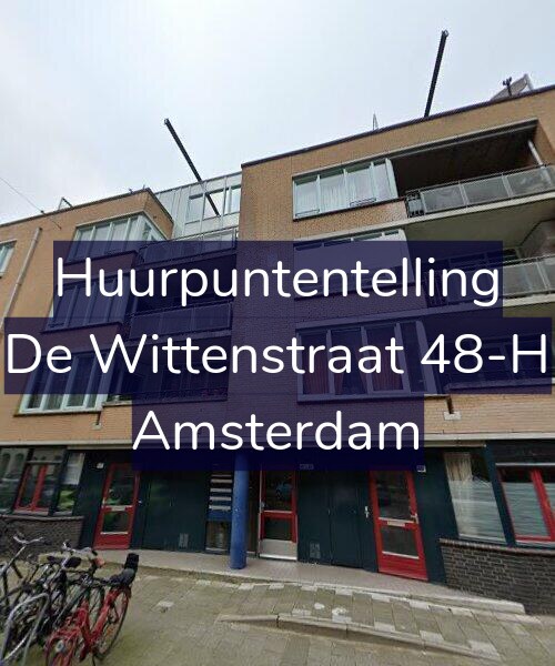 Foto gevel Huurpuntentelling voor De Wittenstraat 48-H, Amsterdam