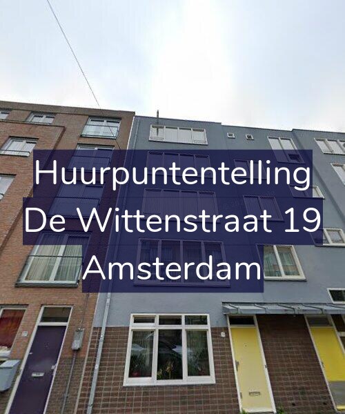 Foto gevel Huurpuntentelling voor De Wittenstraat 19, Amsterdam