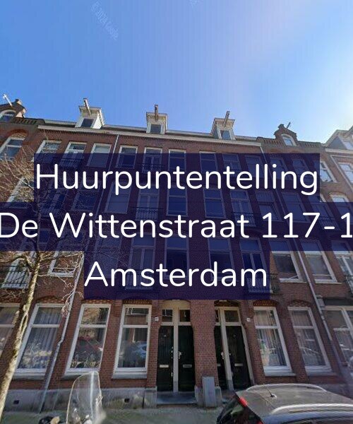 Foto gevel Huurpuntentelling voor De Wittenstraat 117-1, Amsterdam