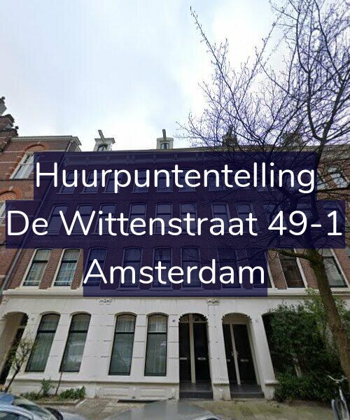 Foto gevel Huurpuntentelling voor De Wittenstraat 49-1, Amsterdam