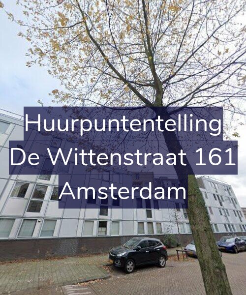 Foto gevel Huurpuntentelling voor De Wittenstraat 161, Amsterdam