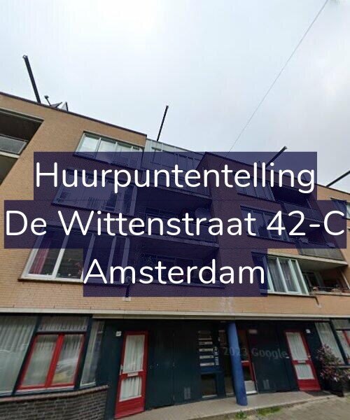 Foto gevel Huurpuntentelling voor De Wittenstraat 42-C, Amsterdam