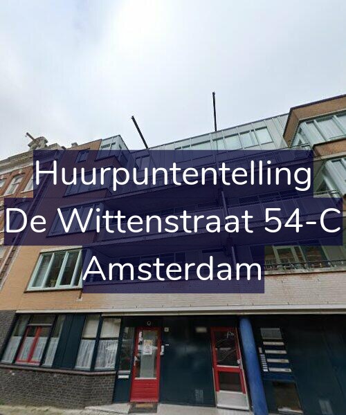 Foto gevel Huurpuntentelling voor De Wittenstraat 54-C, Amsterdam