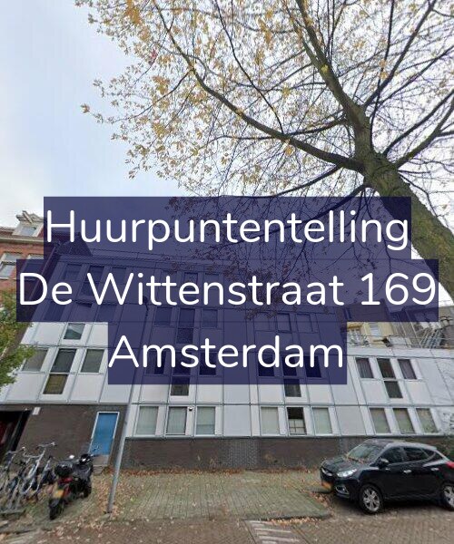 Foto gevel Huurpuntentelling voor De Wittenstraat 169, Amsterdam