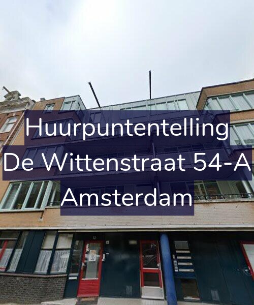 Foto gevel Huurpuntentelling voor De Wittenstraat 54-A, Amsterdam