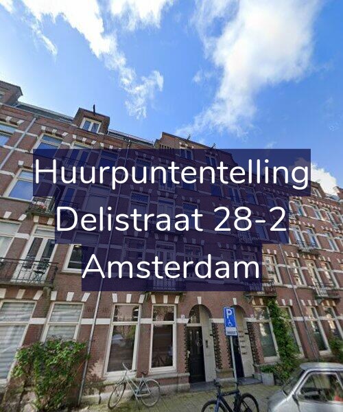 Foto gevel Huurpuntentelling voor Delistraat 28-2, Amsterdam