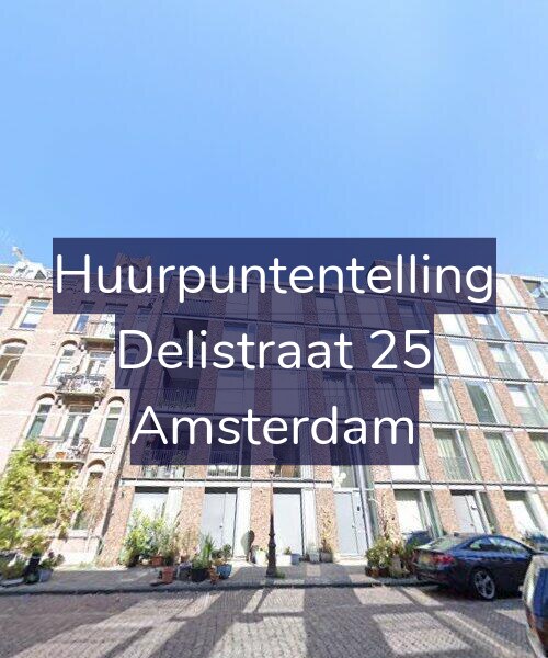 Foto gevel Huurpuntentelling voor Delistraat 25, Amsterdam