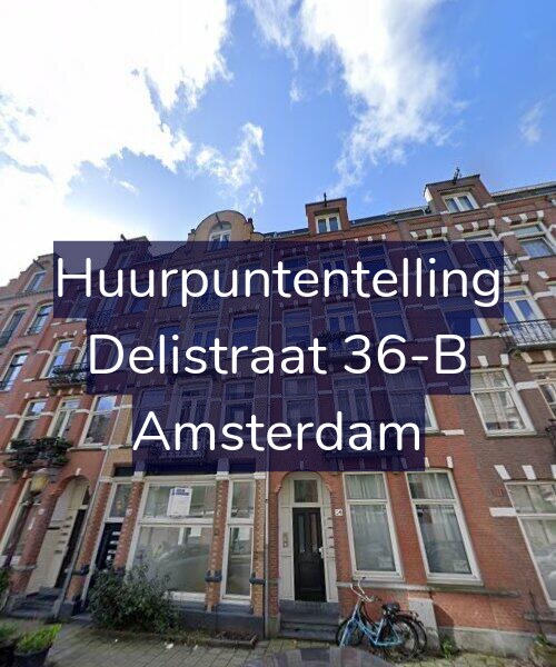 Foto gevel Huurpuntentelling voor Delistraat 36-B, Amsterdam