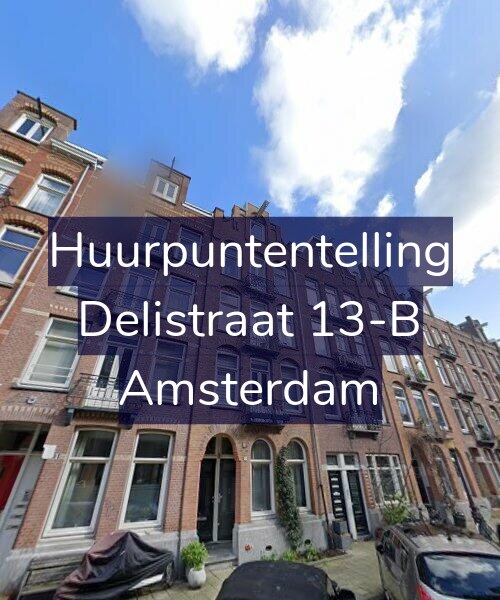 Foto gevel Huurpuntentelling voor Delistraat 13-B, Amsterdam
