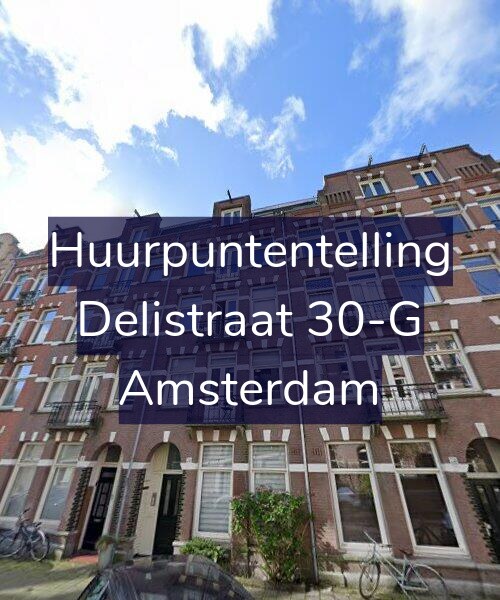 Foto gevel Huurpuntentelling voor Delistraat 30-G, Amsterdam