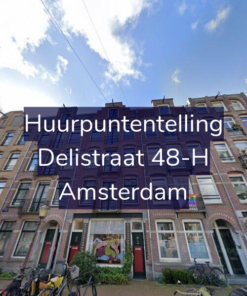 Foto gevel Huurpuntentelling voor Delistraat 48-H, Amsterdam