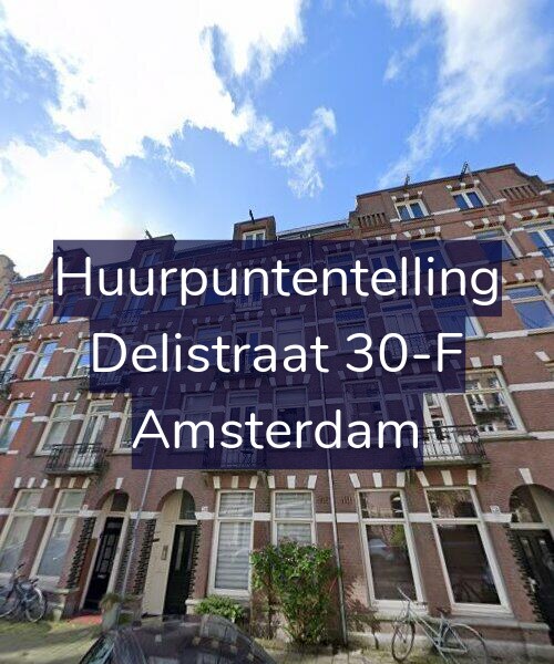 Foto gevel Huurpuntentelling voor Delistraat 30-F, Amsterdam