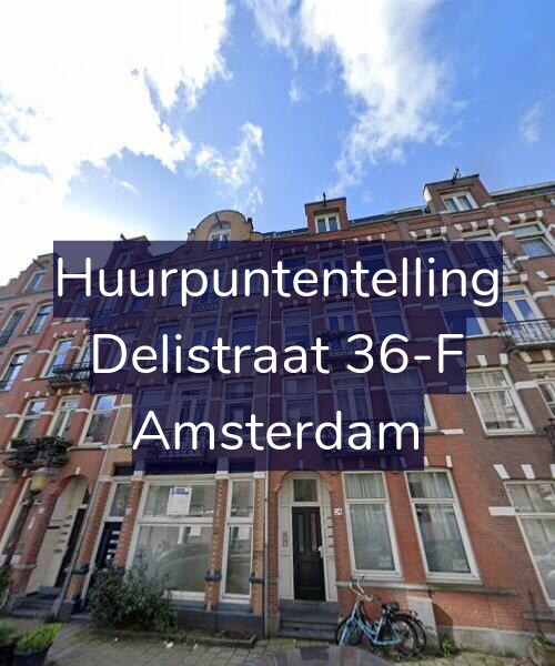 Foto gevel Huurpuntentelling voor Delistraat 36-F, Amsterdam