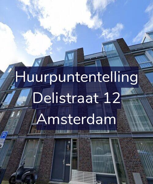 Foto gevel Huurpuntentelling voor Delistraat 12, Amsterdam