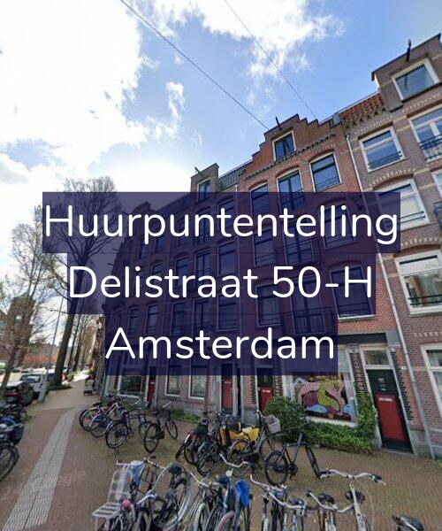 Foto gevel Huurpuntentelling voor Delistraat 50-H, Amsterdam