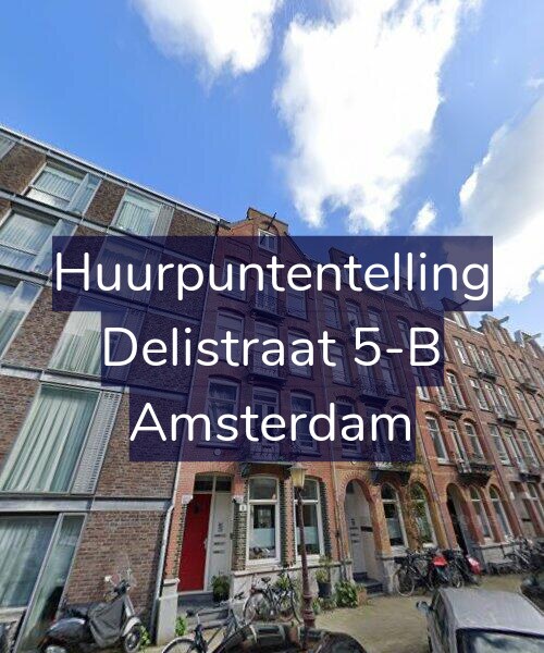 Foto gevel Huurpuntentelling voor Delistraat 5-B, Amsterdam