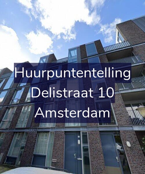 Foto gevel Huurpuntentelling voor Delistraat 10, Amsterdam