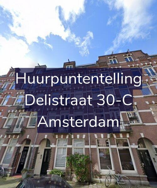 Foto gevel Huurpuntentelling voor Delistraat 30-C, Amsterdam