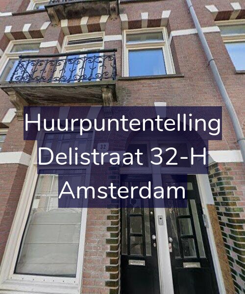 Foto gevel Huurpuntentelling voor Delistraat 32-H, Amsterdam