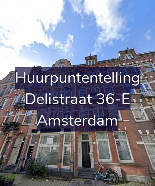 Foto gevel Huurpuntentelling voor Delistraat 36-E, Amsterdam