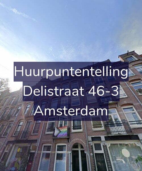 Foto gevel Huurpuntentelling voor Delistraat 46-3, Amsterdam