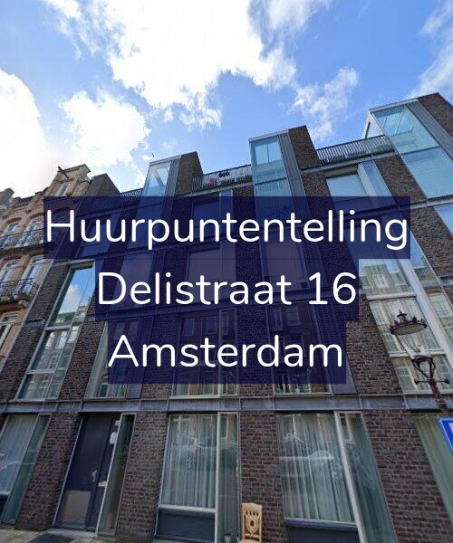 Foto gevel Huurpuntentelling voor Delistraat 16, Amsterdam