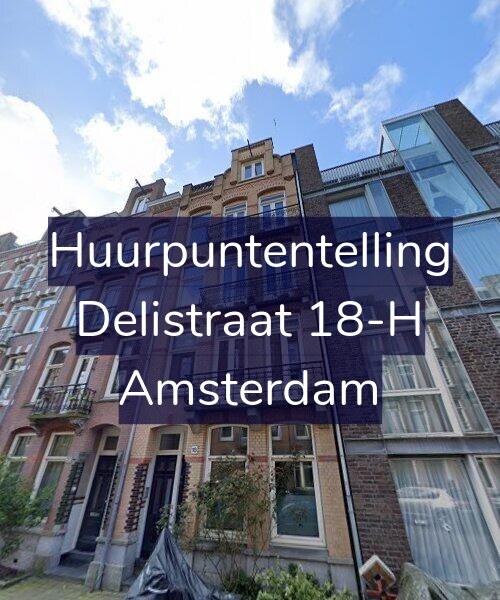 Foto gevel Huurpuntentelling voor Delistraat 18-H, Amsterdam