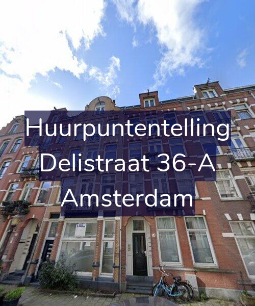 Foto gevel Huurpuntentelling voor Delistraat 36-A, Amsterdam