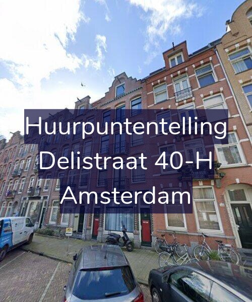 Foto gevel Huurpuntentelling voor Delistraat 40-H, Amsterdam