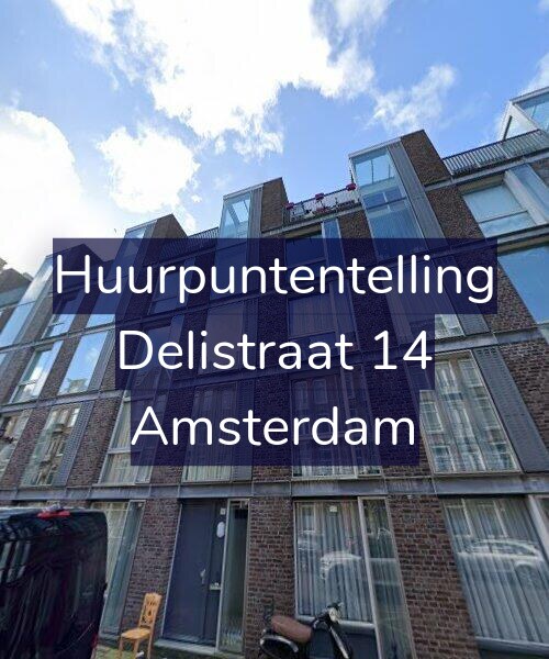Foto gevel Huurpuntentelling voor Delistraat 14, Amsterdam