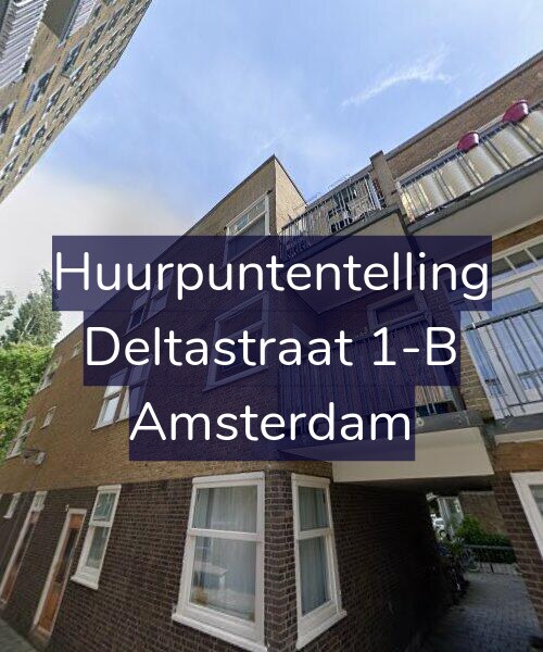 Foto gevel Huurpuntentelling voor Deltastraat 1-B, Amsterdam