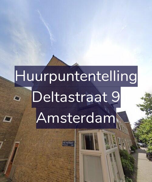 Foto gevel Huurpuntentelling voor Deltastraat 9, Amsterdam
