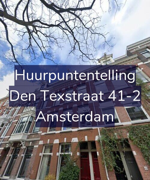 Foto gevel Huurpuntentelling voor Den Texstraat 41-2, Amsterdam