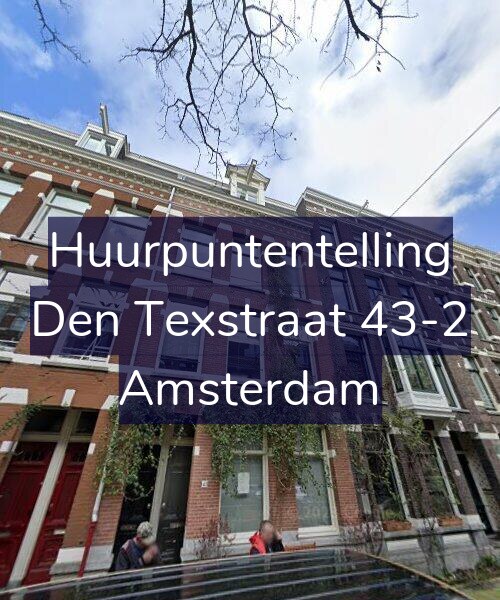 Foto gevel Huurpuntentelling voor Den Texstraat 43-2, Amsterdam