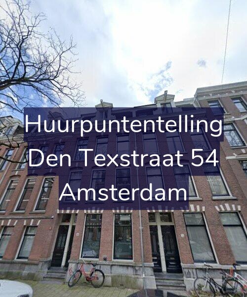 Foto gevel Huurpuntentelling voor Den Texstraat 54, Amsterdam