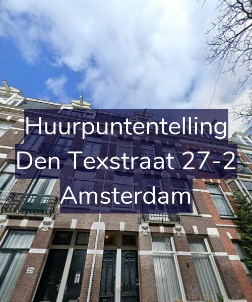 Foto gevel Huurpuntentelling voor Den Texstraat 27-2, Amsterdam