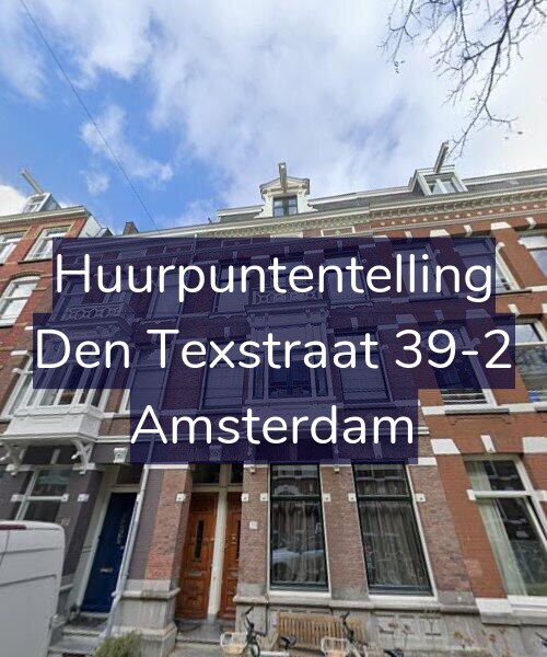 Foto gevel Huurpuntentelling voor Den Texstraat 39-2, Amsterdam