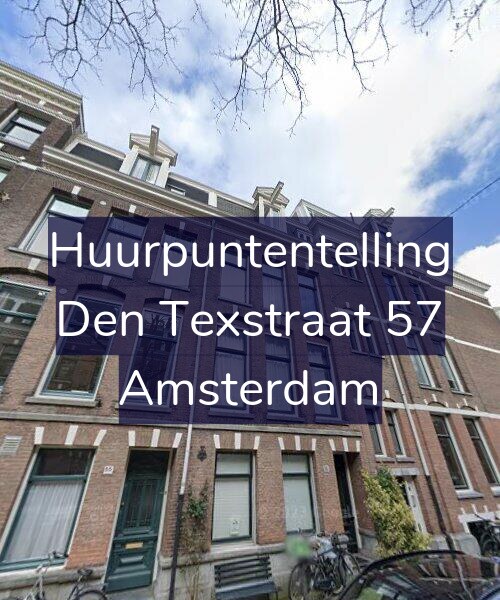 Foto gevel Huurpuntentelling voor Den Texstraat 57, Amsterdam