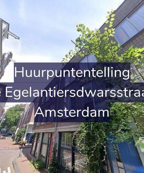 Foto gevel Huurpuntentelling voor Derde Egelantiersdwarsstraat 1-B, Amsterdam
