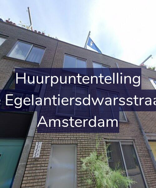 Foto gevel Huurpuntentelling voor Derde Egelantiersdwarsstraat 5-A, Amsterdam